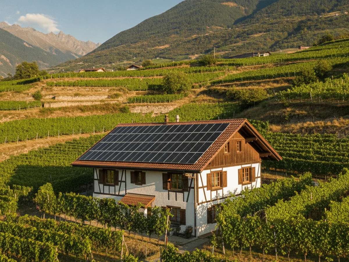 Panneaux solaires à Sierre, Suisse romande
